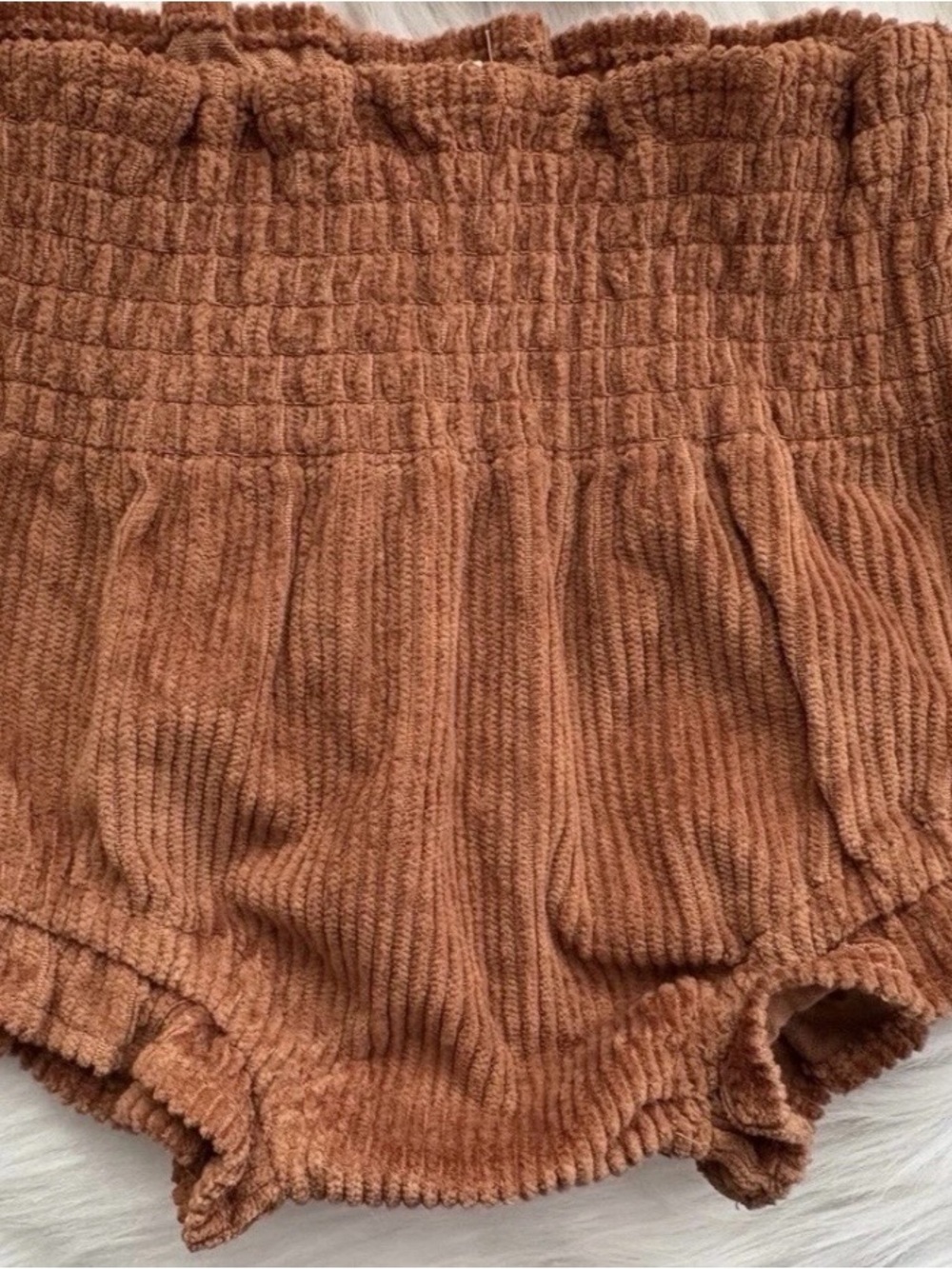 kate quinn Rust Corduroy Ruffle Bloomers pumpkin patch 2t